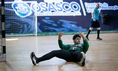 Na imagem, goleiro Emannuel Evangelista, que foi o MVP da partida por Osasco.