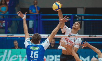 Central Thiery liderou a vitória do Sesi Bauru diante do Sada Cruzeiro pela Superliga (Foto: Agência i7/Sada Cruzeiro)