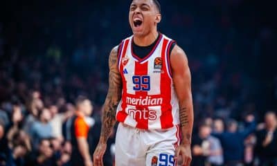 Yago foi um dos brasileiros que venceu nesta terça-feira no basquete europeu (Foto: KK Crvena Zvezda/Facebook)