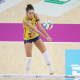 Gabi Guimarães em quadra pelo Conegliano na Liga Italiana de vôlei feminino