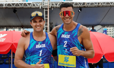 George e Saymon, campeões d o Challenge de Veracruz sem perder nenhum set