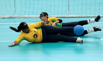 Goalball feminino no parapan júnior