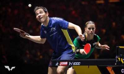 Hugo Calderano e Bruna Takahashi disputam o WTT Champions de Montpellier