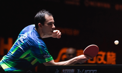 Hugo Calderano china smash de tênis de mesa quartas de final onde assistir pan-americano de tênis de mesa
