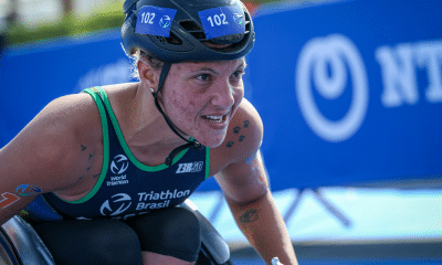 Jéssica Messali no campeonato mundial de triatlo