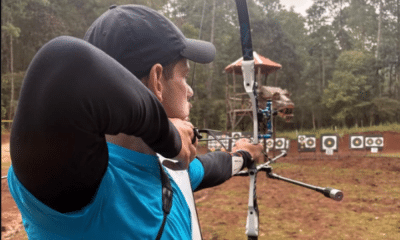 Marcus D'Almeida tiro com arco de campo vice-campeão San Cristóbal