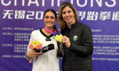 Maria Clara Pacheco Natália Falavigna, campea mundial de taekwondo