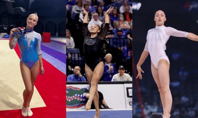 Estrelas do Mundial de ginástica artística de 2025: Angelina Melnijova, Leanne Wong, Carlos Yulo e Hashimoto Daiki