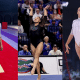 Estrelas do Mundial de ginástica artística de 2025: Angelina Melnijova, Leanne Wong, Carlos Yulo e Hashimoto Daiki