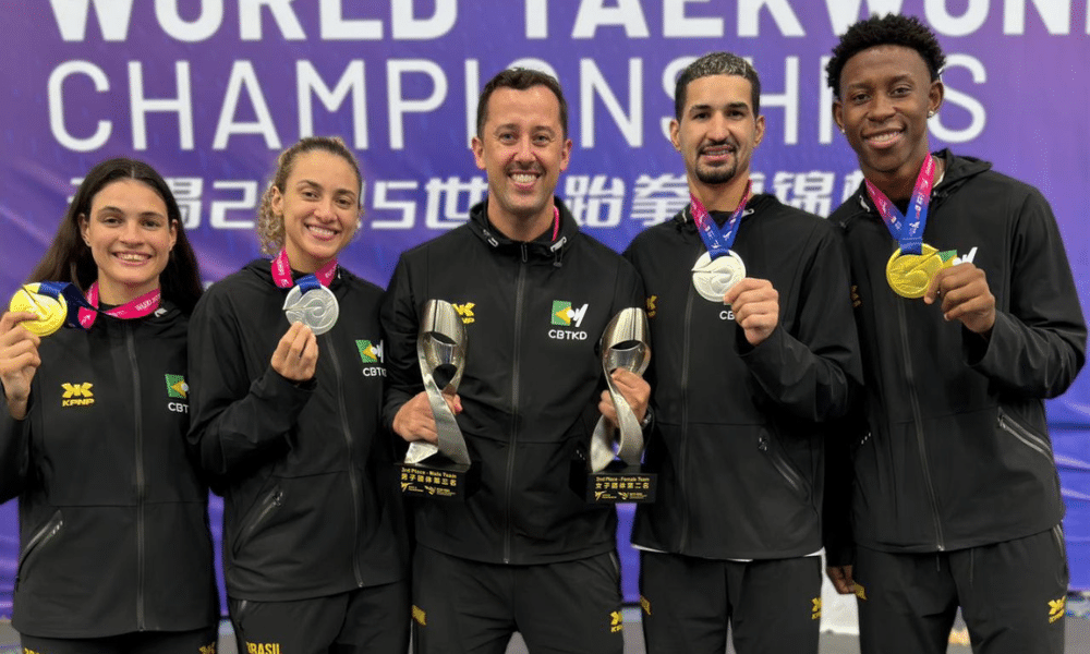 mundial de taekwondo wuxi china brasil medalha ouro prata