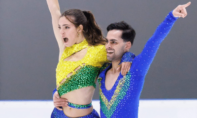 Natalia Pallu-Neves e Jayin Panesar no Triatleti Trophy de patinação artística - dança no gelo