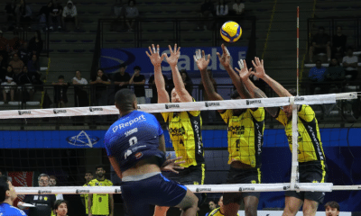 O Praia teve dificuldades, mas venceu Suzano em cinco sets (Foto: Suzano/Divulgação)