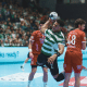 Edy Silva ganhou pelo Sporting em duelo pela Liga dos Campeões da Europa de handebol masculino (Foto: EHF Champions League)