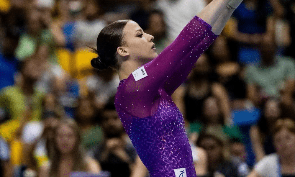 Gabi Barbosa campeã Sul-Americana na trave de equilíbrio