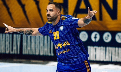 Jean-Pierre Dupoux brilhou como goleador na vitória de sua equipe na Liga Francesa de handebol (Foto: Max Grellier/@mgvishoot)