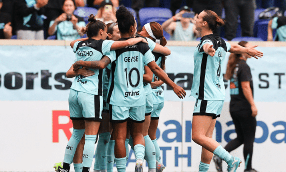 Gotham, de Gabi Portilho, Bruninha e Geyse, é o campeão da NWSL 2025 (Foto: Instagram @gothamfc)