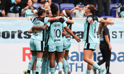 Gotham, de Gabi Portilho, Bruninha e Geyse, é o campeão da NWSL 2025 (Foto: Instagram @gothamfc)