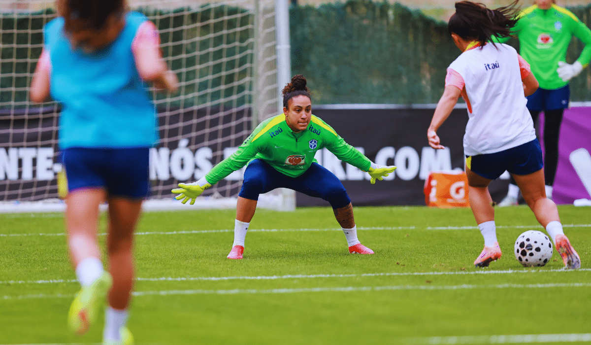 Lelê volta a defender o Brasil após período lesionada (Foto: Livia Villas Boas/CBF)