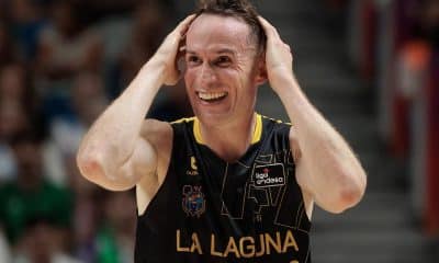 Na imagem, Marcelinho Huertas, que foi o melhor brasileiro no basquete europeu deste domingo,