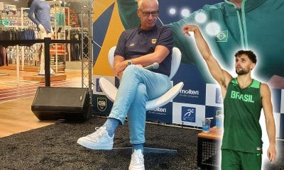 Na imagem, Alekansar Petrovic, técnico da Seleção masculina de basquete, imaginando retorno de Raulzinho.