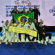 Brasil campeão medalha de ouro copa do mundo por equipes de taekwondo tricampeão