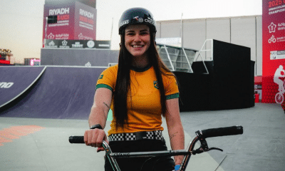 Eduarda Bordignon no Mundial de ciclismo BMX Freestyle