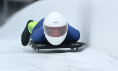 Eduardo Strapasson em prova da Copa América de Skeleton em Park CIty nos Estados Unidos