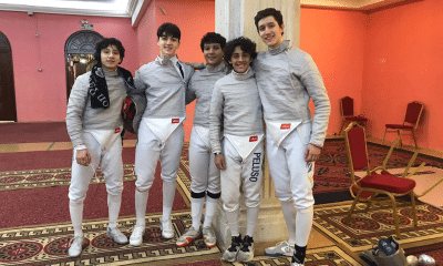 Esgrima - equipe masculina do Brasil na Copa do Mundo Júnior de sabre na Tunísia