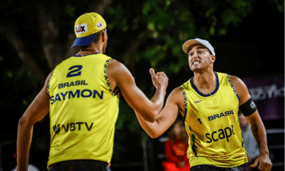 George e Symon Mundial de Vôlei de Praia adversários brasileiros mata-mata