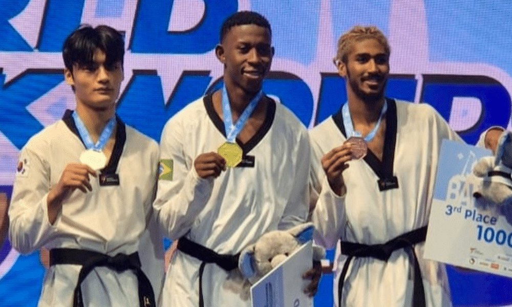 Henrique Marques ouro Grand Prix Challenge de Bangkok de taekwondo