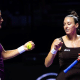 Luisa Stefani e Timea Babos no WTA Finals