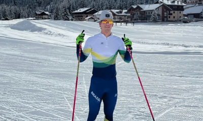 Manex Silva em prova de esqui cross-country na Itália