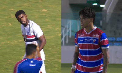 Djhordney do São Paulo e Rocco do Fortaleza - volante são-paulino acusou o chileno de racismo