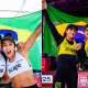Thamela e Victória Carol Solberg e Rebecca Mundial de Vôlei de praia semifinal
