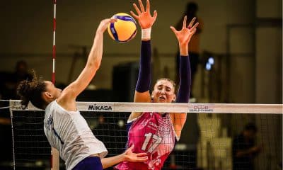 Gabi contra Antropova foi um dos grandes duelos da final do Mundial de Clubes (Foto: FIVB/Divulgação)