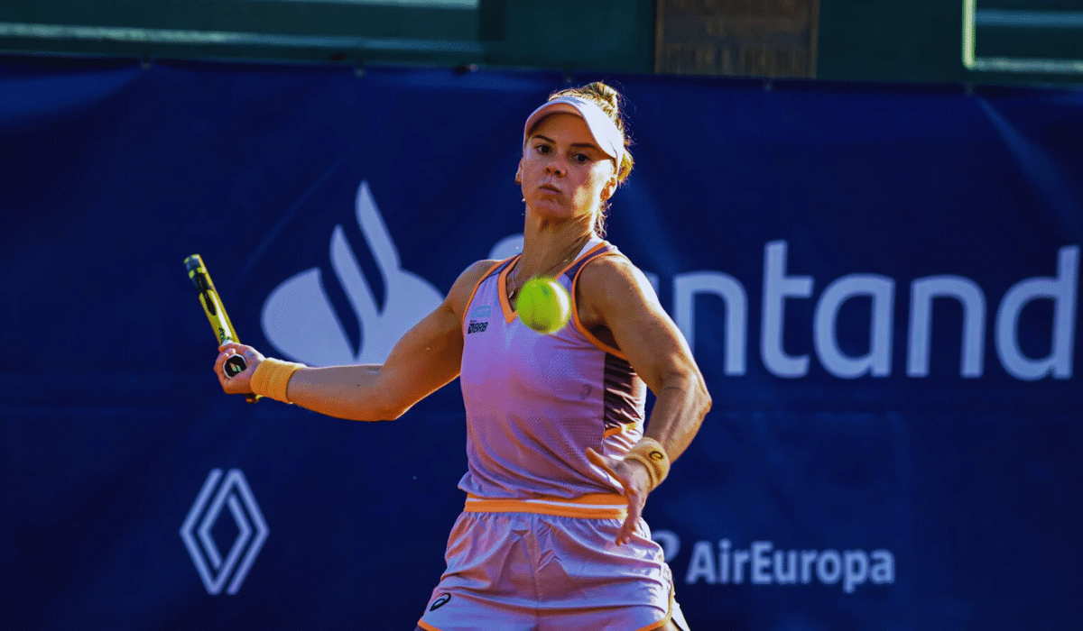 Laura Pigossi eliminada nas quartas nas duplas em Quito (Foto: Fotojump)