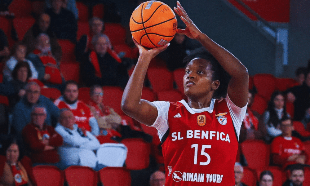 Letícia Soares foi MVP na vitória do Benfica pela Liga Portuguesa de basquete feminino (Foto: Instagram @modalidadesslb) taça de portugal