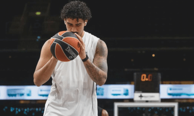 Márcio Santos fez sete pontos na vitória do Maccabi Tel Aviv (Foto: Instagram @elad.goldstein)