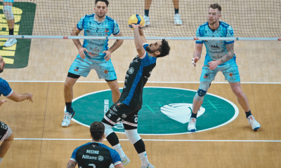 Fernando Cachopa venceu em duelo pela Liga Italiana de vôlei masculino (Foto: Alessandro Pizzi/Milano)