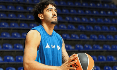 O pivô Márcio teve papel relevante na vitória de sua equipe na Liga de Israel (Instagram @maccabitlv)