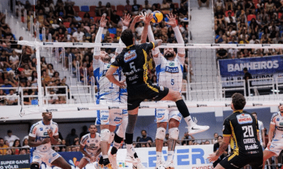 O Vôlei Renata derrotou o Praia no Maranhão pela Superliga (Foto: Laécio Fontenele/AP Assessoria)