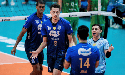 Minas contou com boa atuação do oposto Samuel na vitória sobre São José (Foto: Hedgard Moraes/ MTC)