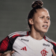 A artilheira Brendha marcou os dois gols da vitória do Flamengo sobre o Internacional (Foto: Instagram @flamengofutebolfeminino)