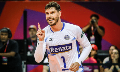 Campeão olímpico na Rio-2016 pelo Brasil, o levantador Bruno é o capitão do Vôlei Renata (Foto: FIVB/Divulgação)