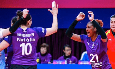 Natália Zilio faz primeiro jogo na Liga Chinesa de Vôlei (Foto Instagram)