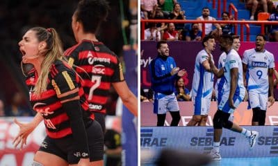 Sesc Flamengo, no feminino, e Vôlei Renata, no masculino, foram os times de melhor campanha no primeiro turno da Superliga