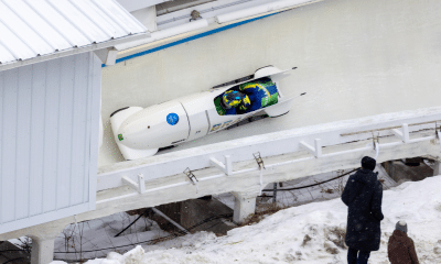 Edson Martins e Edson Bindilatti na Copa América de Bobsled