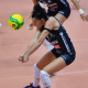 Gabi Guimarães em quadra pelo Conegliano na Champions League de vôlei feminino