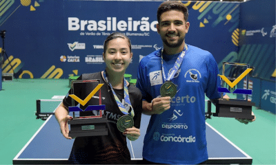 Guilherme Teodoro e Beatriz Kanashiro Campeonato Brasileiro de Verão Interclubes de tênis de mesa Absoluto A