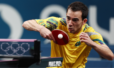 Hugo Calderano tênis de mesa WTT Finals estreia primeira rodada